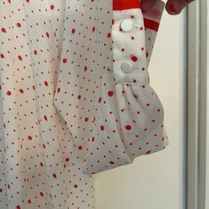 CeCe blouse button cuff detail